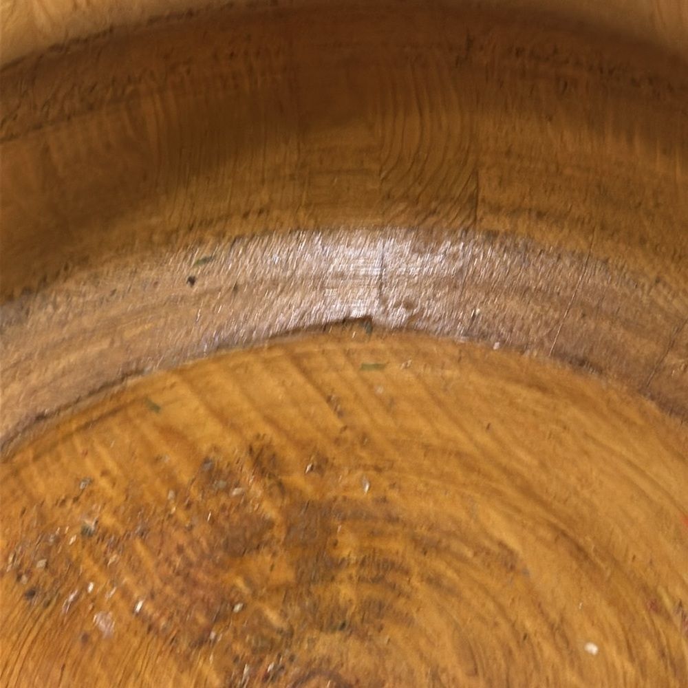 J Des Granges Palmer Alaska Handmade Rustic Wooden Bowl With‎ Floral Pattern - Picture 14 of 17